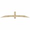 Ekena Millwork Bellingham Rough Sawn Timber Gable Bracket, Douglas Fir, 108"W x 22"H x 2"D x 6"F, 5/12 Pitch GBW108X22X0206BEL00RDF - alternate 1